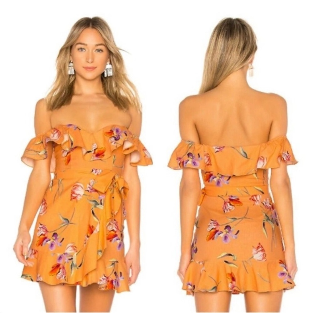 Revolve - Privacy Please orange floral dress